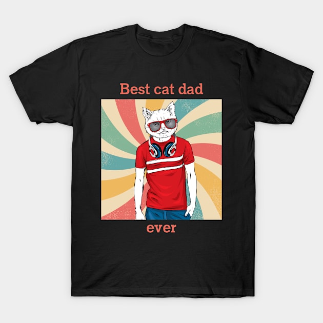 Cat t shirt - Cat dad T-Shirt by hobbystory